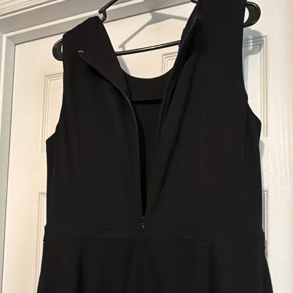 Talbots Women's Black Solid Sleeveless Knee Length Dress Size 14 Dress, Black - Picture 5 of 8